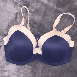 Navy blue & Cream Soma Bra 36DDD